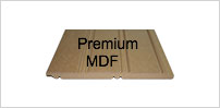 American Beadboard Panel made from premium MDF Close up cross section view