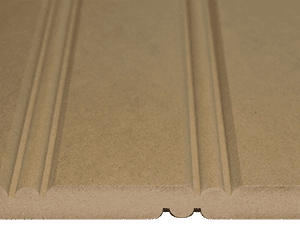 American Beadboard Panel made from premium MDF Close up cross section view
