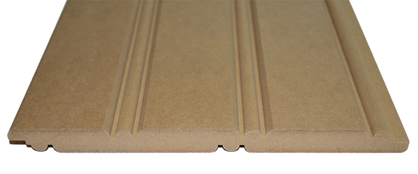 American Beadboard Panel made from premium MDF Close up cross section view