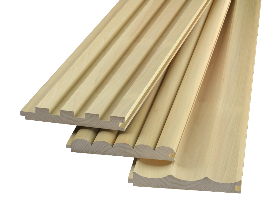 Tambour T&G Panels made from Poplar Wood. 3 profiles Rounded, Stepped and Scooped,