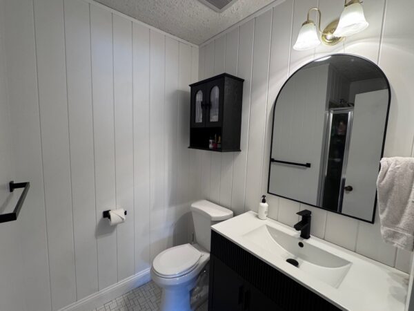 V-Groove Panels that are 6" on center with tongue and groove joints